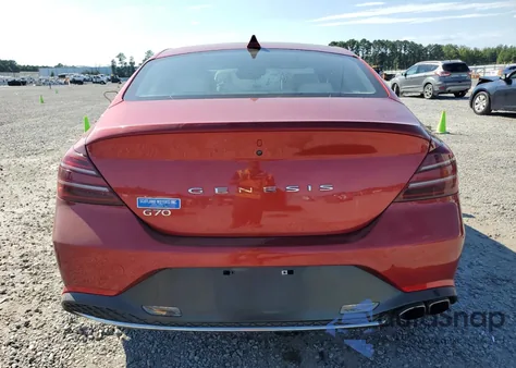 2022 Genesis G70 Base из США, поврежденный, VIN KMTG34TA5NU093715